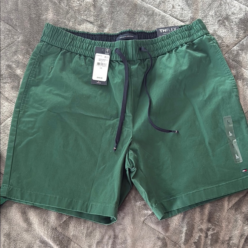 Tommy Hilfiger Forest Green Drawstring Shorts